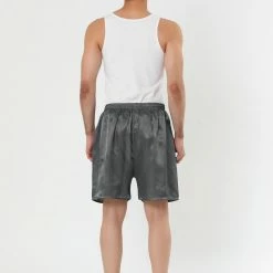 Allegra K Men's Sleepwear Satin Shorts Elastic Waist Lounge Pajama Bottoms 23 Allegra K Men's Sleepwear Satin Shorts Elastic Waist Lounge Pajama Bottoms