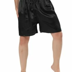 Allegra K Men's Sleepwear Satin Shorts Elastic Waist Lounge Pajama Bottoms 24 Allegra K Men's Sleepwear Satin Shorts Elastic Waist Lounge Pajama Bottoms