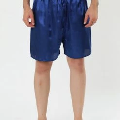 Allegra K Men's Sleepwear Satin Shorts Elastic Waist Lounge Pajama Bottoms 29 Allegra K Men's Sleepwear Satin Shorts Elastic Waist Lounge Pajama Bottoms