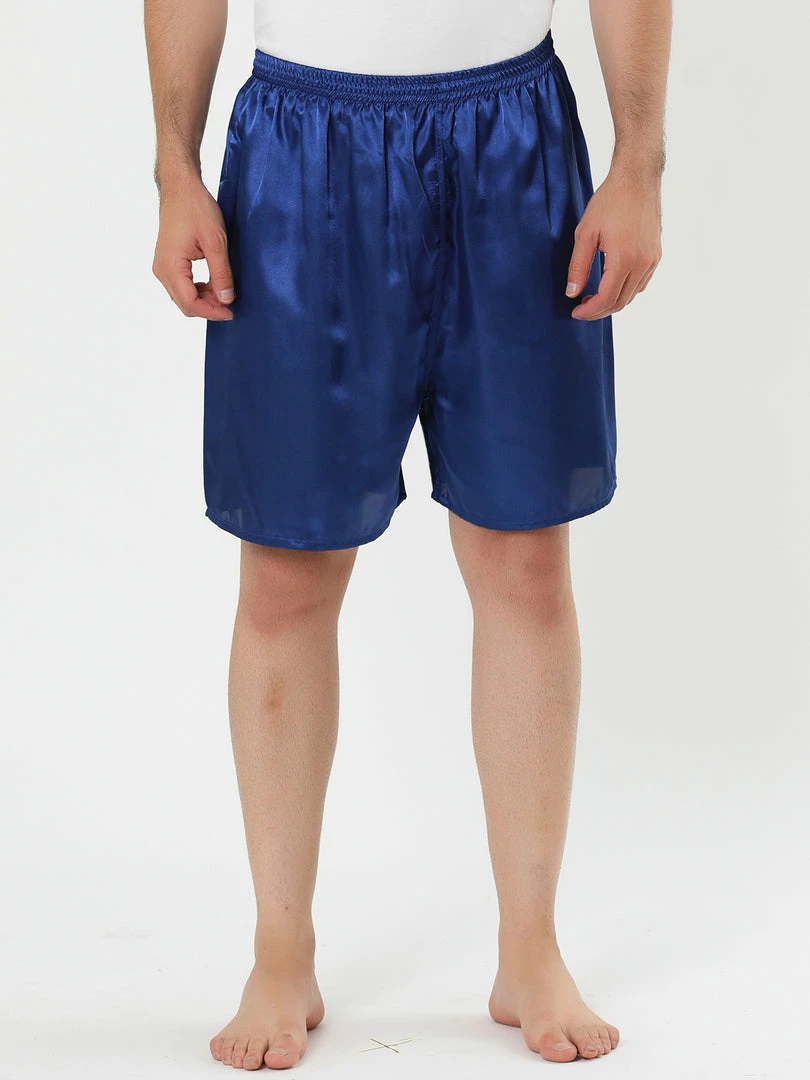 Allegra K Men's Sleepwear Satin Shorts Elastic Waist Lounge Pajama Bottoms 13 Allegra K Men's Sleepwear Satin Shorts Elastic Waist Lounge Pajama Bottoms