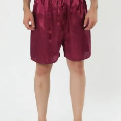 Allegra K Men's Sleepwear Satin Shorts Elastic Waist Lounge Pajama Bottoms 33 Allegra K Men's Sleepwear Satin Shorts Elastic Waist Lounge Pajama Bottoms