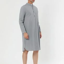 Allegra K Men's Nightshirt Sleep Shirt Banded Collar Henley Shirt Pajamas Nightgown 21 Allegra K Men's Nightshirt Sleep Shirt Banded Collar Henley Shirt Pajamas Nightgown