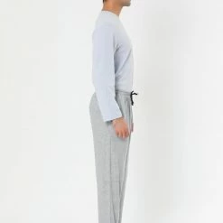 Allegra K Men's Lounge Bottoms Drawstring Waist Sleepwear Knit Jersey Pajama Pants