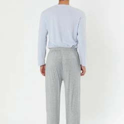 Allegra K Men's Lounge Bottoms Drawstring Waist Sleepwear Knit Jersey Pajama Pants