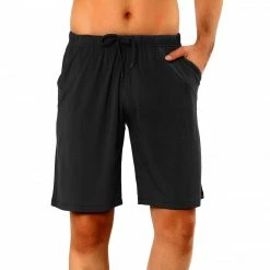 Allegra K Men's Lounge Shorts Drawstring Waist Sleepwear Knit Jersey Pajama Bottoms