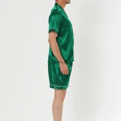 Allegra K Men's Nightwear Short Sleeve Top And Pants Summer Sleepwears Satin Pajama Sets 51 Allegra K Men's Nightwear Short Sleeve Top And Pants Summer Sleepwears Satin Pajama Sets