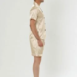 Allegra K Men's Nightwear Short Sleeve Top And Pants Summer Sleepwears Satin Pajama Sets 36 Allegra K Men's Nightwear Short Sleeve Top And Pants Summer Sleepwears Satin Pajama Sets