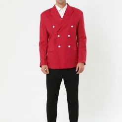 Allegra K Men's Casual Bussiness Suit Sport Coats Slim Fit Double Breast Dress Blazer 13 Allegra K Men's Casual Bussiness Suit Sport Coats Slim Fit Double Breast Dress Blazer