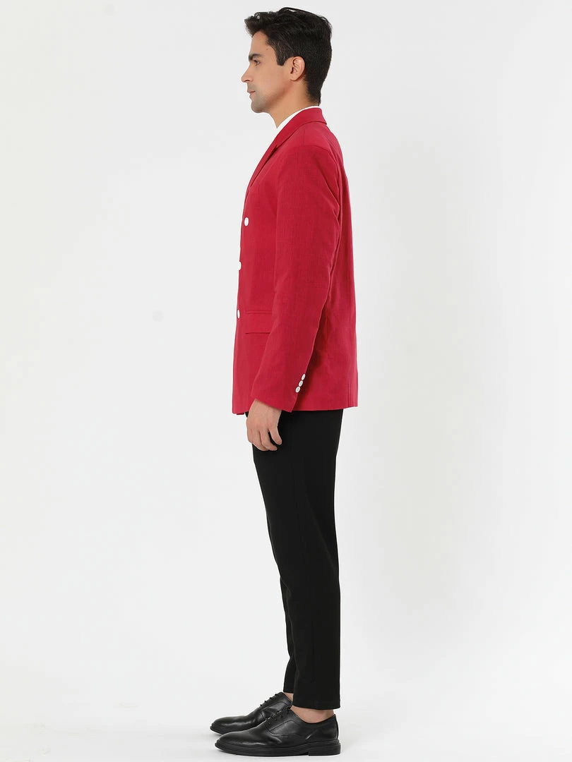 Allegra K Men's Casual Bussiness Suit Sport Coats Slim Fit Double Breast Dress Blazer 7 Allegra K Men's Casual Bussiness Suit Sport Coats Slim Fit Double Breast Dress Blazer