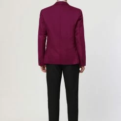 Allegra K Men's Bussiness Casual Sport Coats Slim Fit One Button Dress Blazer