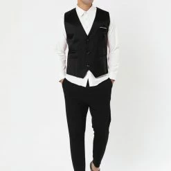 Allegra K Men's Slim Fit Suit Vest Business Formal Dress Waistcoat Vests 36 Allegra K Men's Slim Fit Suit Vest Business Formal Dress Waistcoat Vests