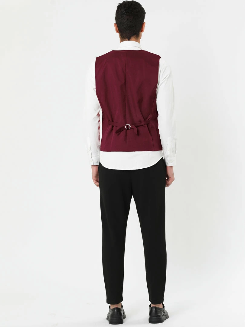 Allegra K Men's Slim Fit Suit Vest Business Formal Dress Waistcoat Vests 11 Allegra K Men's Slim Fit Suit Vest Business Formal Dress Waistcoat Vests