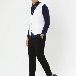 Allegra K Men's Slim Fit Suit Vest Business Formal Dress Waistcoat Vests 29 Allegra K Men's Slim Fit Suit Vest Business Formal Dress Waistcoat Vests