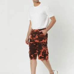 Allegra K Men's Cargo Shorts Regular Fit Twill Work Shorts Pants W Pockets