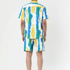 Allegra K Men's Hawaiian Suit Short Sleeves Button Down Shirt Summer Tie Dye Beach Shorts Set 11 Allegra K Men's Hawaiian Suit Short Sleeves Button Down Shirt Summer Tie Dye Beach Shorts Set