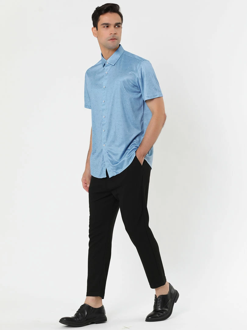 Allegra K Men's Short Sleeve Button Down Pattern Casual Printed Dress Shirt 12 Allegra K Men's Short Sleeve Button Down Pattern Casual Printed Dress Shirt