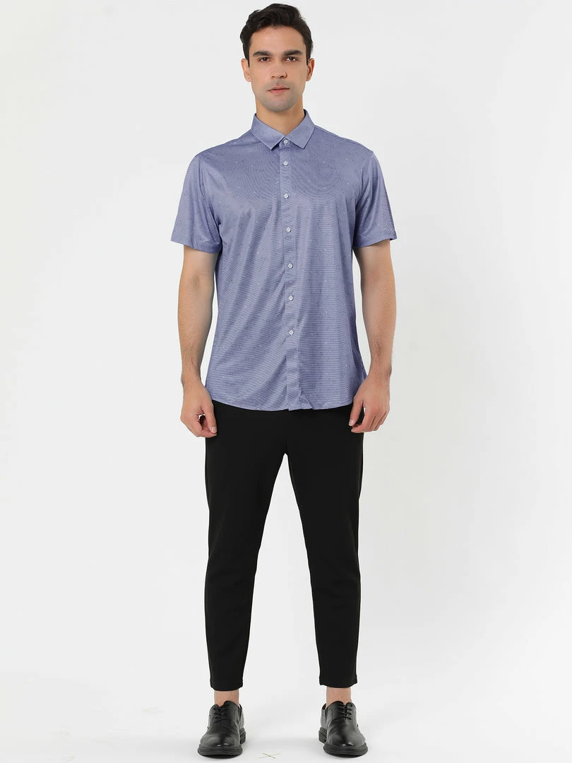 Allegra K Men's Short Sleeve Button Down Pattern Casual Printed Dress Shirt 6 Allegra K Men's Short Sleeve Button Down Pattern Casual Printed Dress Shirt