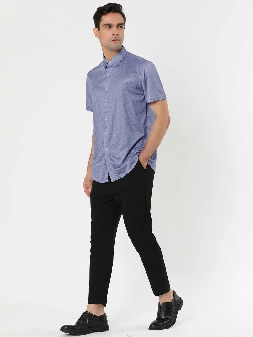 Allegra K Men's Short Sleeve Button Down Pattern Casual Printed Dress Shirt 7 Allegra K Men's Short Sleeve Button Down Pattern Casual Printed Dress Shirt