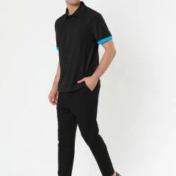 Allegra K Tops Men Summer Golf Shirt Contrast Color Short Sleeves Regular Fit Polo 118 Allegra K Tops Men Summer Golf Shirt Contrast Color Short Sleeves Regular Fit Polo