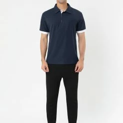 Allegra K Tops Men Summer Golf Shirt Contrast Color Short Sleeves Regular Fit Polo 113 Allegra K Tops Men Summer Golf Shirt Contrast Color Short Sleeves Regular Fit Polo