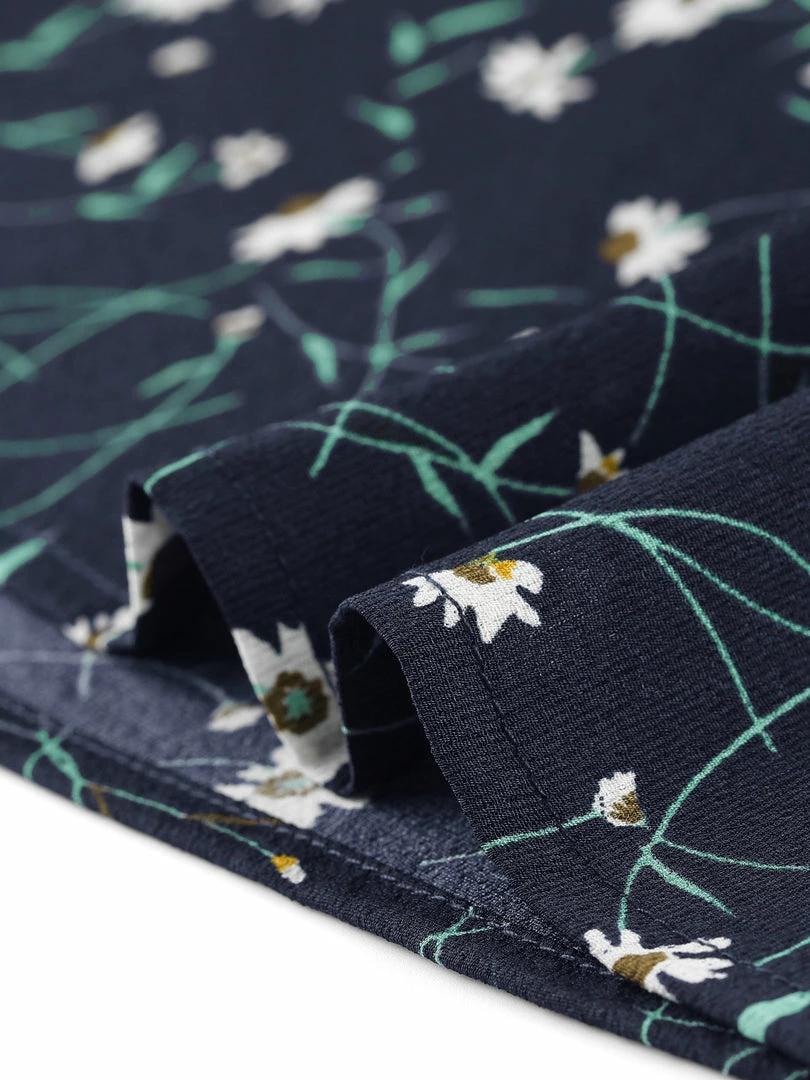 Allegra K Women's Ruffled Sleeve Blouse Frill Neck Self Tie Elegant Chiffon Floral Top 9 Allegra K Women's Ruffled Sleeve Blouse Frill Neck Self Tie Elegant Chiffon Floral Top