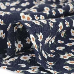 Allegra K Women's Ruffle Neck 3/4 Sleeve A-Line Vintage Floral Tiered Dress