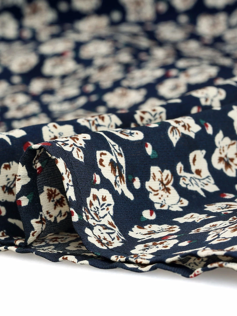 Allegra K Women's Short Sleeve Casual Petite Cute Tie V Neck Floral A-Line Dress 14 Allegra K Women's Short Sleeve Casual Petite Cute Tie V Neck Floral A-Line Dress