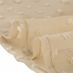 Allegra K Women's Ruffle Neck Polka Dot Button Front Sheer Chiffon Blouse