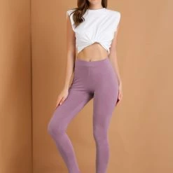 Allegra K Women's Leggings Solid Color Elastic Waistband Stirrup Pants 87 Allegra K Women's Leggings Solid Color Elastic Waistband Stirrup Pants