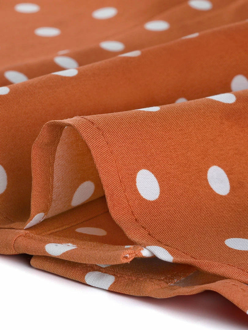 Allegra K Women's Polka Dots 3/4 Sleeve Casual Button Front Blouse Top 9 Allegra K Women's Polka Dots 3/4 Sleeve Casual Button Front Blouse Top