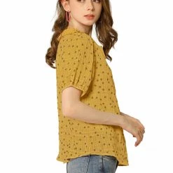 Allegra K Women's Floral Embroidery Blouse Peter Pan Collar Button Down Shirt 43 Allegra K Women's Floral Embroidery Blouse Peter Pan Collar Button Down Shirt