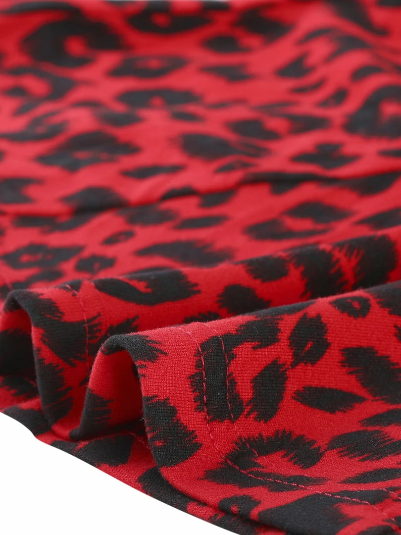 Allegra K 6507 Ladies Long Sleeves Scoop Neck Leopard Prints Peplum Shirt Women 45 Allegra K 6507 Ladies Long Sleeves Scoop Neck Leopard Prints Peplum Shirt Women
