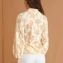 Allegra K Women's Lace Tops Vintage Semi Sheer Long Sleeve Turtleneck Blouses Shirts 44 Allegra K Women's Lace Tops Vintage Semi Sheer Long Sleeve Turtleneck Blouses Shirts