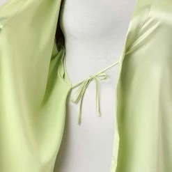 Allegra K Women's Plus Size Sleepwear Mid-Length Self Tie Waist Nightgown