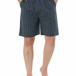 Allegra K Men's Sleepwear Striped Shorts Elastic Waist Lounge Pajama Bottoms
