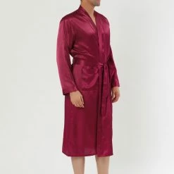 Allegra K Men's Satin Robe Sleep Nightdress Long Sleeve Lounge Sleepwear Pajama Dress Bathrobe 25 Allegra K Men's Satin Robe Sleep Nightdress Long Sleeve Lounge Sleepwear Pajama Dress Bathrobe
