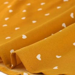 Allegra K Star Print Casual Square Neck Short Sleeve A-Line Dress