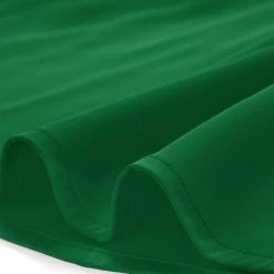 Allegra K Women's Elegant Satin Dresses A-Line Pleated Waist Puff Sleeve Belted Shirt Dress