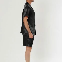 Allegra K Men's Summer Satin Pajama Sets Short Sleeve Nightwear Top And Pants Loungewear Soft Sleepwears 26 Allegra K Men's Summer Satin Pajama Sets Short Sleeve Nightwear Top And Pants Loungewear Soft Sleepwears