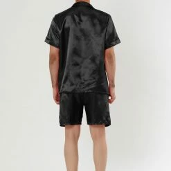 Allegra K Men's Summer Satin Pajama Sets Short Sleeve Nightwear Top And Pants Loungewear Soft Sleepwears 27 Allegra K Men's Summer Satin Pajama Sets Short Sleeve Nightwear Top And Pants Loungewear Soft Sleepwears