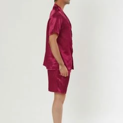 Allegra K Men's Summer Satin Pajama Sets Short Sleeve Nightwear Top And Pants Loungewear Soft Sleepwears 22 Allegra K Men's Summer Satin Pajama Sets Short Sleeve Nightwear Top And Pants Loungewear Soft Sleepwears