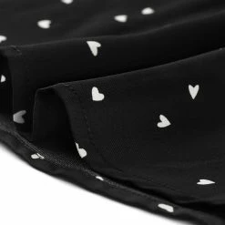 Allegra K Ruffle Neck Vintage Polka Dots Long Sleeve Blouse Clothing