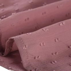 Allegra K Women's Elastic Waist Flowy Dress V Neck 3/4 Sleeve A-line Chiffon Dresses