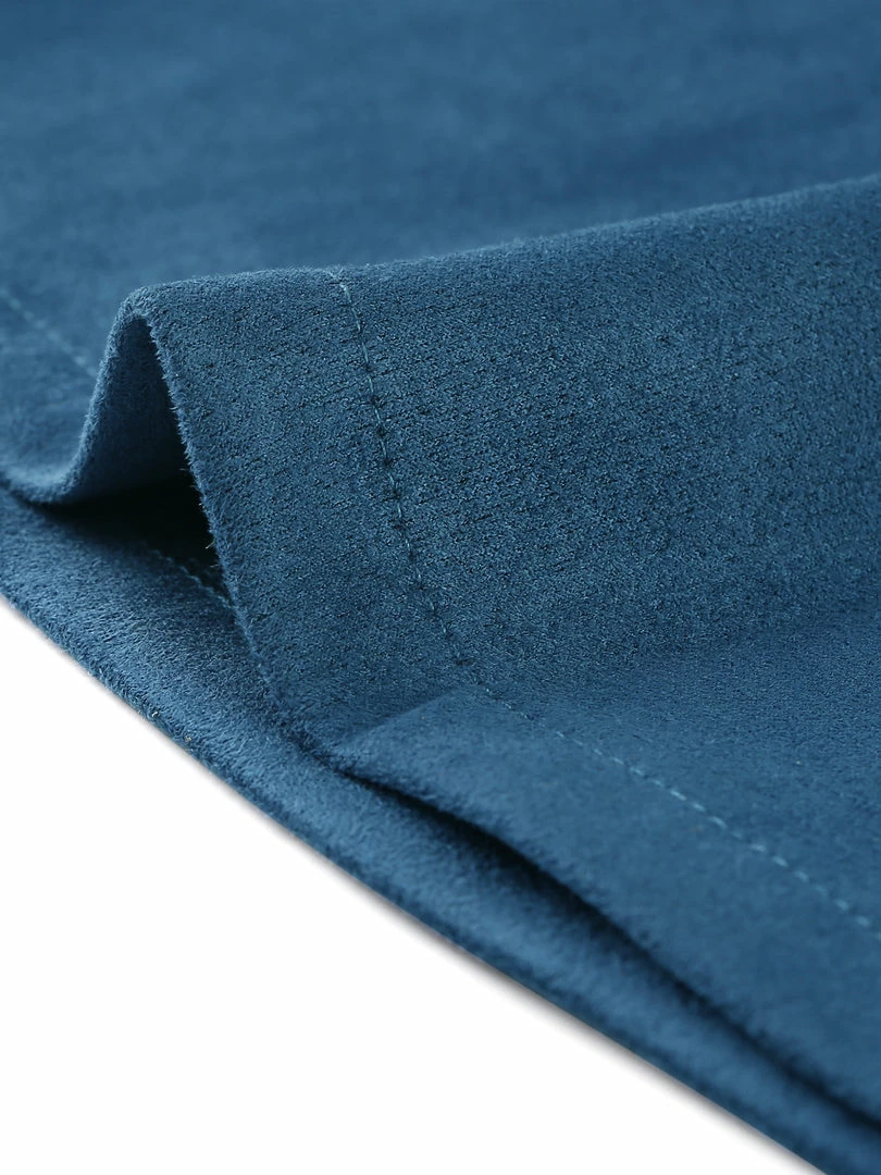 Allegra K Women's Strap Button Down Faux Suede A-Line Mini Overall Dress 14 Allegra K Women's Strap Button Down Faux Suede A-Line Mini Overall Dress