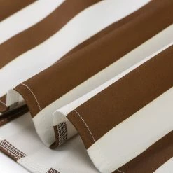 Allegra K Women's Stripes Button Front Elastic Back A Line Midi Skirt 81 Allegra K Women's Stripes Button Front Elastic Back A Line Midi Skirt