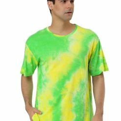 Allegra K Men Summer Tie Dye Tee Short Sleeves Hip Hop Printed T-Shirt 21 Allegra K Men Summer Tie Dye Tee Short Sleeves Hip Hop Printed T-Shirt