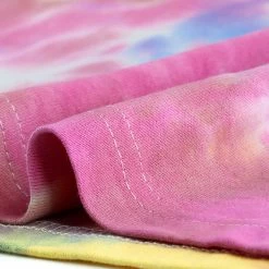 Allegra K Women's Plus Size Tie Dye T Shirts Summer Short Sleeves Casual Tops