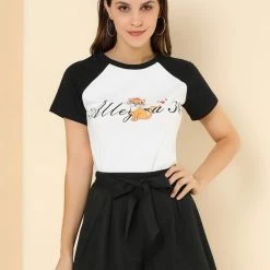 Allegra K Women's Elastic Tie High Waist Culottes Beach Summer Shorts