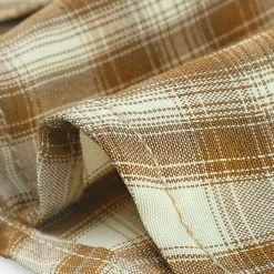 Allegra K Check Roll Up Sleeves Shirt With Flap Pockets