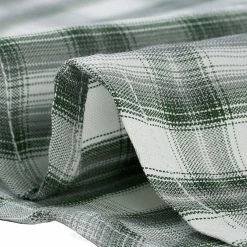 Allegra K Check Roll Up Sleeves Shirt With Flap Pockets